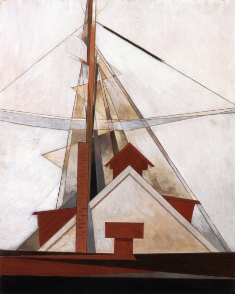 Main Product Photo of Masts Painting by Charles Demuth