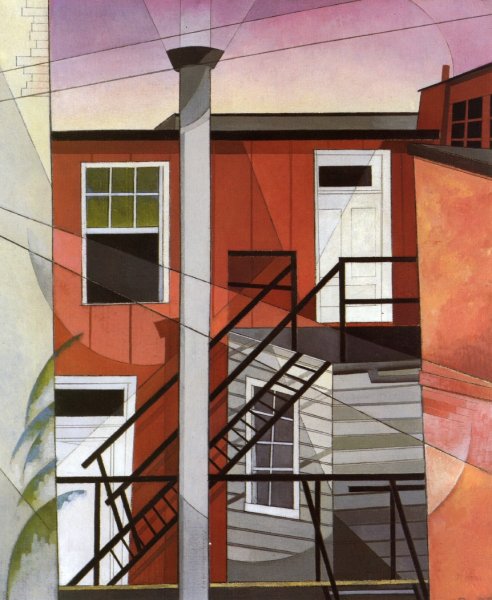 Main Product Photo of Modern Conveniences Painting by Charles Demuth