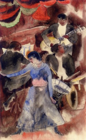 Negro Girl Dancer Oil painting by Charles Demuth