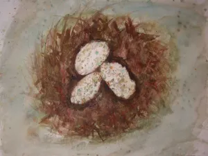 Nest with Eggs Oil painting by Charles Demuth