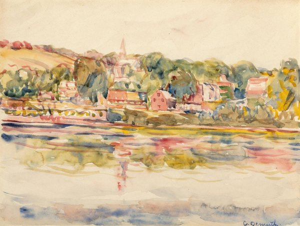Main Product Photo of New Hope, Pennslyvania Painting by Charles Demuth