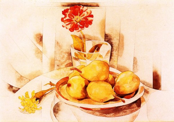 Main Product Photo of Pears and Plate Painting by Charles Demuth