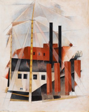Piano Mover's Holiday by Charles Demuth Oil Painting