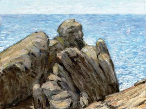 Rocks and Sea also known as Coastal Scene