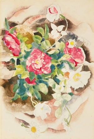 Roses by Charles Demuth Oil Painting