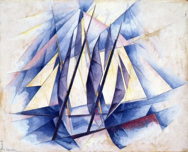 Sail: In Two Movements Oil painting by Charles Demuth