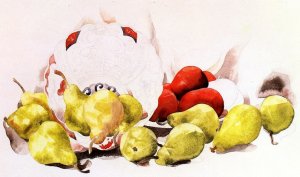 Still Life: Apples and Pears Oil painting by Charles Demuth