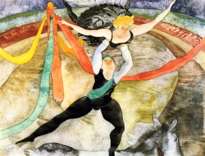 The Circus Oil painting by Charles Demuth