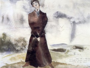 The Governess First Sees the Ghost of Peter Quint, Illustration Oil painting by Charles Demuth