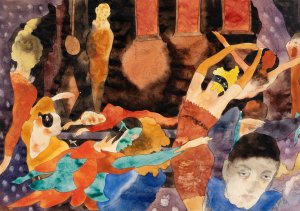 The Masque of the Red Death by Charles Demuth Oil Painting