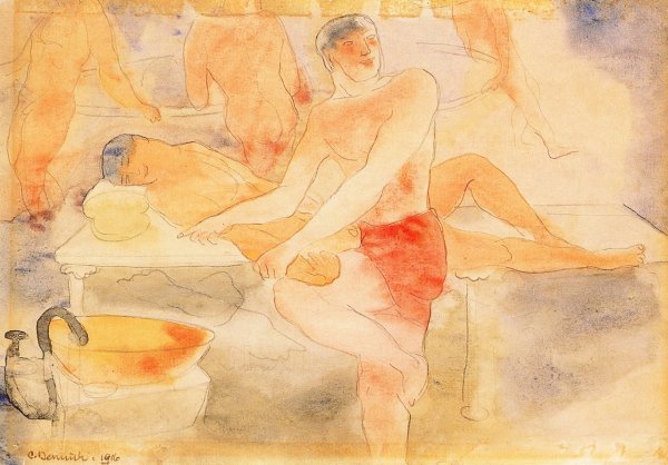 Turkish Bath 3 by Charles Demuth - Hand-Painted Oil Painting Reproduction