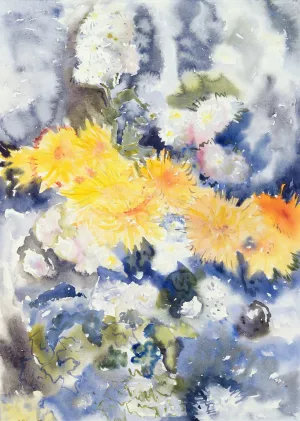 Yellow and Blue by Charles Demuth Oil Painting