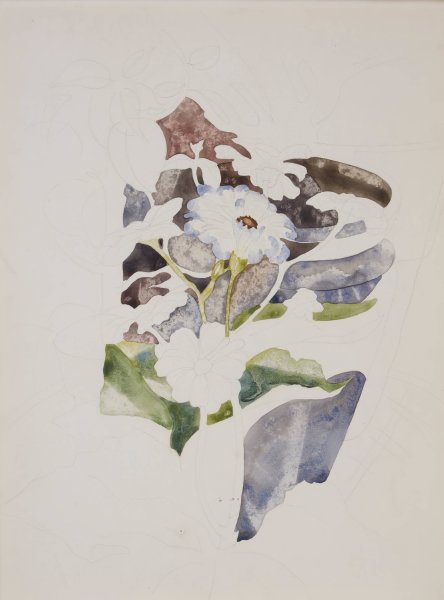 Main Product Photo of Zinnias  Painting by Charles Demuth