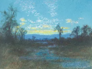 Sinking Sun by Charles Dorman Robinson Oil Painting