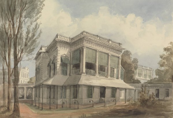 Elysium Row, Calcutta  by Charles Dyce - Hand-Painted Oil Painting Reproduction