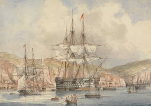 View of Malta by Charles Dyce Oil Painting