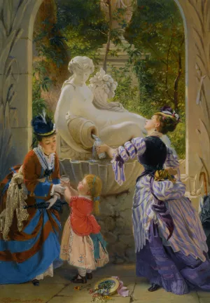 A La Fontaine by Charles Edouard Boutibonne - Oil Painting Reproduction