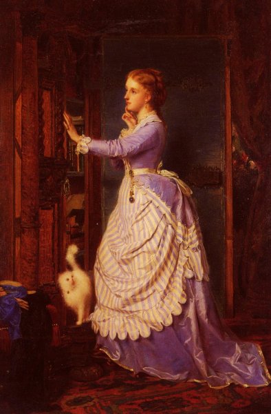 Main Product Photo of An Indecisive Moment Painting by Charles Edouard Boutibonne