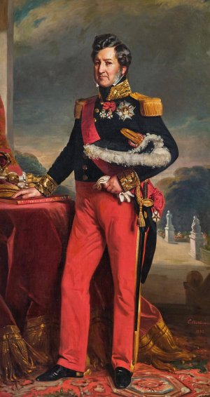 Portrait of the French King Louis-Philippe D'Orleans by Charles Edouard Boutibonne Oil Painting