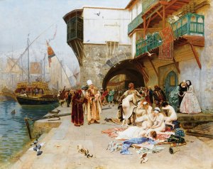 The Rapt by Charles Edouard Delort Oil Painting