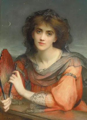 Luna by Charles Edward Halle Luna by Charles Edward Halle Oil Painting