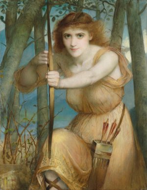 The Archer by Charles Edward Halle Oil Painting