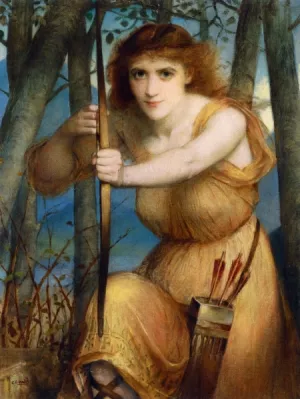 The Archer by Charles Edward Halle - Oil Painting Reproduction