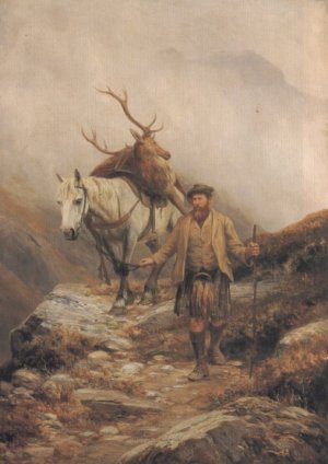Deer Stalking by Charles Edward Johnson Oil Painting
