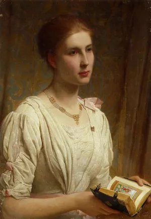 Miss Helen Lindsay by Charles Edward Perugini Oil Painting