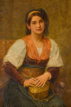 The Scaldino by Charles Edward Perugini Oil Painting