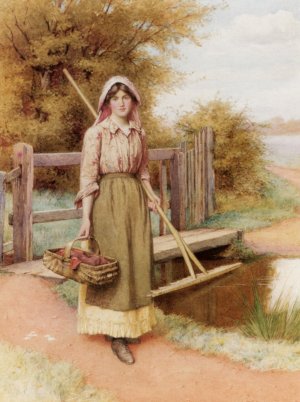 On The Way to the Hayfield Oil painting by Charles Edward Wilson