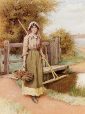On The Way to the Hayfield Oil painting by Charles Edward Wilson