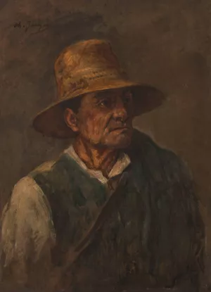 Le vieux berger by Charles Emile Jacque Oil Painting