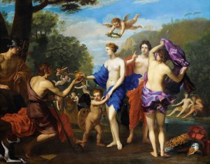 Le Jugement De Paris by Charles Errard Oil Painting