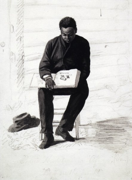 Boy and Book by Charles Ethan Porter - Hand-Painted Oil Painting Reproduction