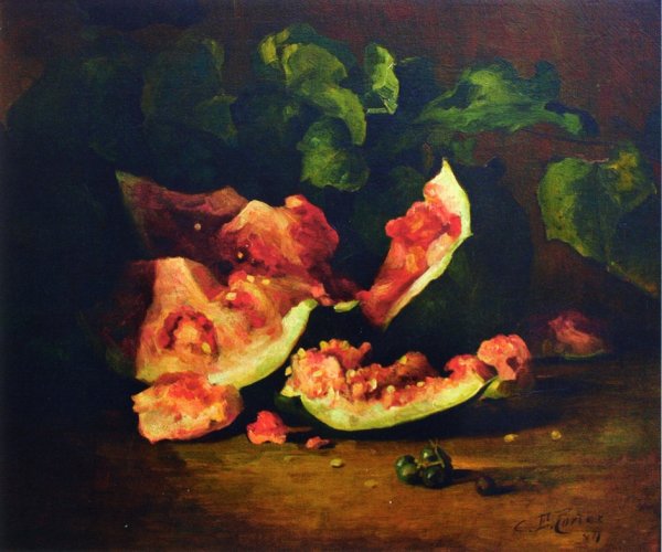 Main Product Photo of Broken Watermelon Painting by Charles Ethan Porter