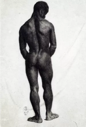 Standing Male Nude by Charles Ethan Porter - Oil Painting Reproduction