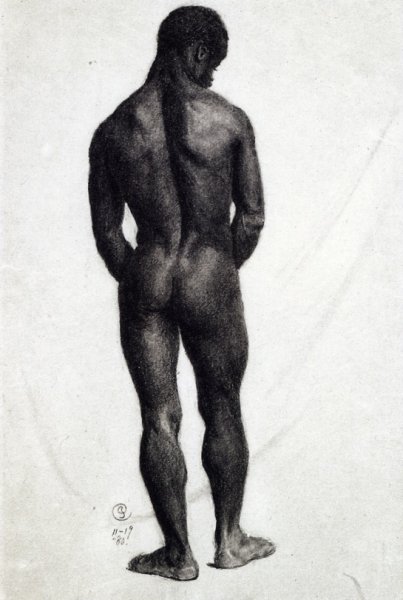 Standing Male Nude by Charles Ethan Porter - Hand-Painted Oil Painting Reproduction