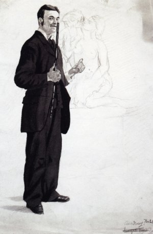 The Art Instructor by Charles Ethan Porter Oil Painting