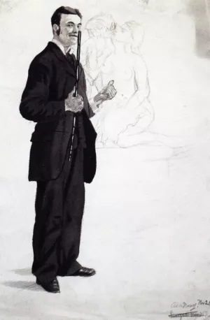 The Art Instructor by Charles Ethan Porter Oil Painting