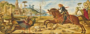 St George And The Dragon by Charles Fairfax Murray Oil Painting