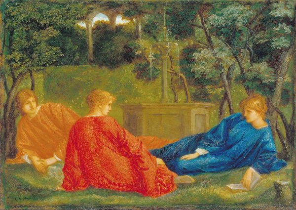 Main Product Photo of The Kings'Daughters Painting by Charles Fairfax Murray