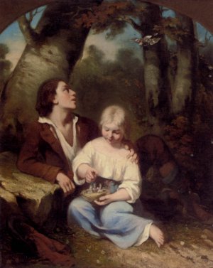 The New Arrivals by Charles Fernand De Condamy Oil Painting