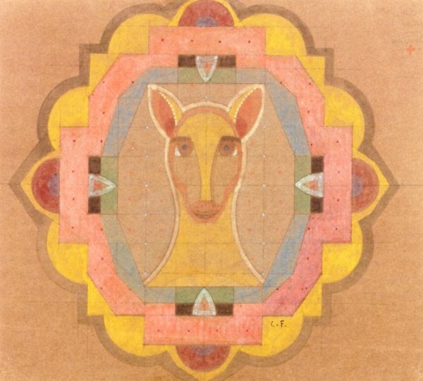 Main Product Photo of Horse's Head Painting by Charles Filiger