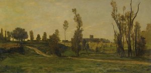 Le Ravin D'optevoz by Charles Francois Daubigny Oil Painting