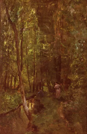 Le Ru De Valmondois by Charles-Francois Daubigny Oil Painting