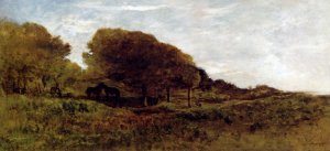 Les Graves De Villerville by Charles-Francois Daubigny Oil Painting