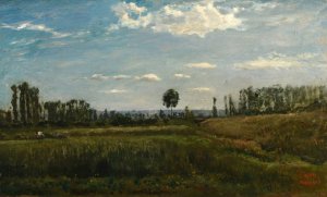 Paysage by Charles Francois Daubigny Oil Painting