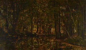 Ruisseau sous bois Oil painting by Charles Francois Daubigny