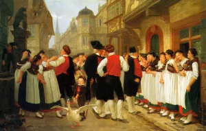 The Visiting Dignitary by Charles Francois Marchal Oil Painting